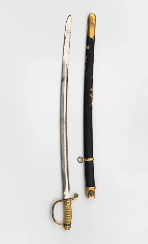 Шашка драгунская офицерская образца 1881 года — наградное Золотое оружие с бриллиантами и надписью «За храбрость»